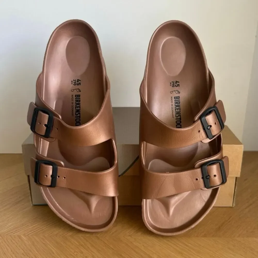 Birkenstock Arizona EVA ‘Metallic Copper’ Men Sandals- SZ 12